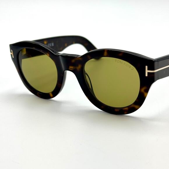 Tom Ford Sunglasses Lucinda TF1212 52N Havana Round Frame Green Lens 48-24-145 main image 5